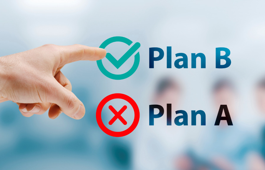 Data backup solutions Data back up plan b pointing